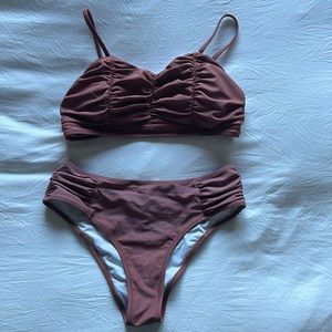 Mauve Cupshe Two Piece Bikini